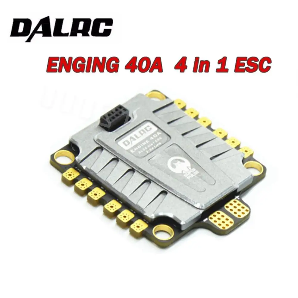Dalrc Enging 40A Esc 3-5S Blheli_32 4 In 1 Brushless Esc Dshot1200 Ready W/ 5V Bec Per Fpv Freestyle Frame Competition Frame