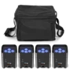 U'King 4PCS 6x18W 6IN1 RGBAW+UV Par Light with Bag DMX Remote Control WiFi Par Light Wireless LED Stage Light for DJ Bar Party 1