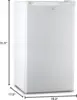 Compact Single Door Refrigerator and Freezer, 3.2 Cu. Ft. Mini Fridge, White 6
