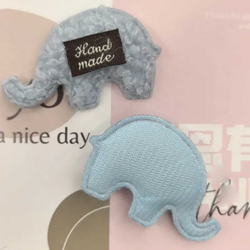 30 Stück Filz-Elefant-gepolsterte Applikationen für DIY-Haarspange, Schuhe, Hut, Kleidung, Zubehör, Aufnäher – Detail 8
