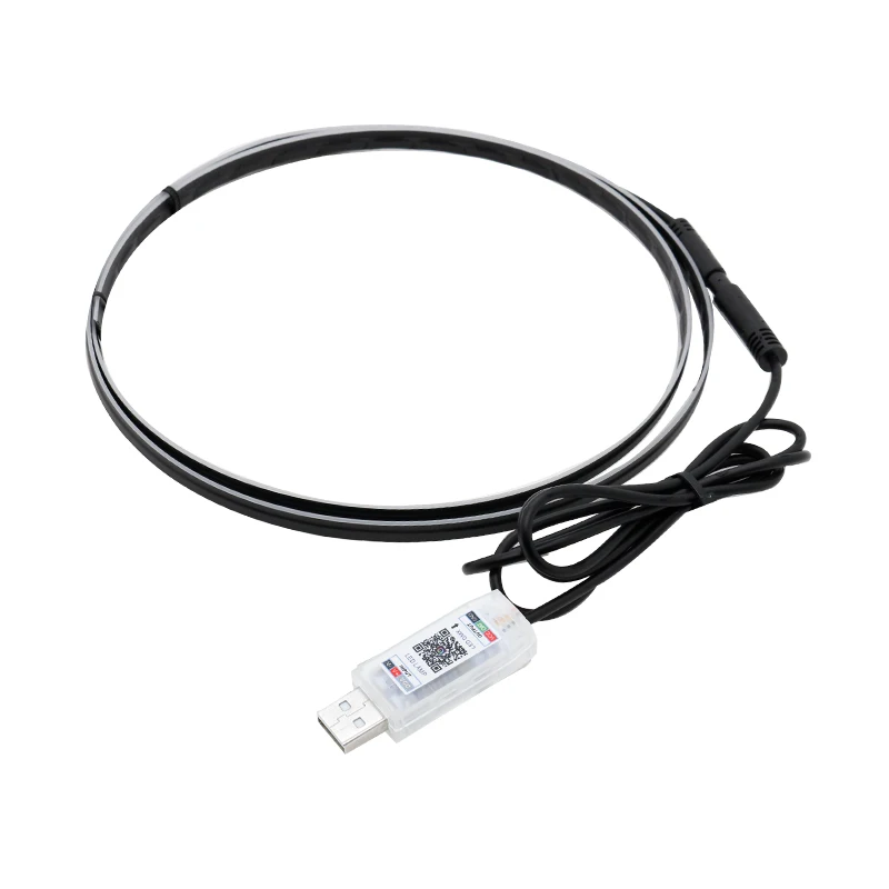 LED Car Lights 64 colors USB Acrylic Strips Dashboard RGB Interior Hidden App Remote Control