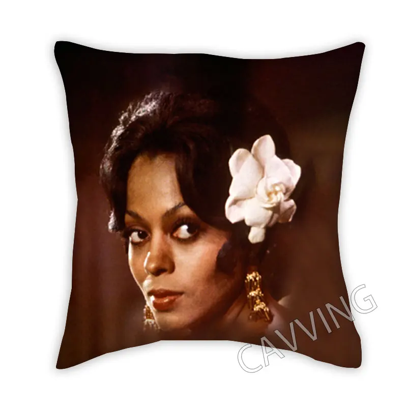 

Декоративная подушка Diana Ross из полиэстера с 3D принтом, квадратная застежка-молния, чехол Fan, подарки, домашний декор H01