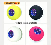 HOMEFISH Portable Waterproof Bluetooth Shower Speaker with RGB Light Suction Cup Wireless Speaker for Bathroom Kitchen Party etc 3