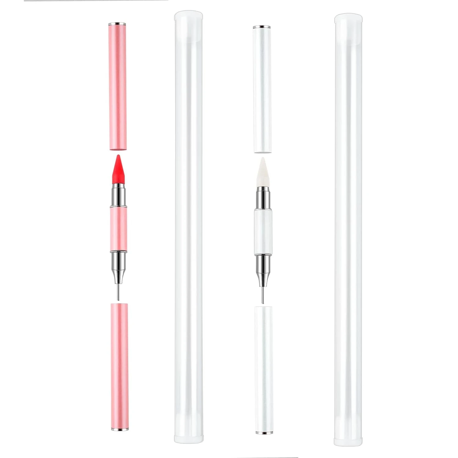 Glamorous Exquisite Dual-Ended Professional Gem Pick-Up Tool Set for DIY Nail Art-Perfect for Creating Stunning, Sparkling Cry