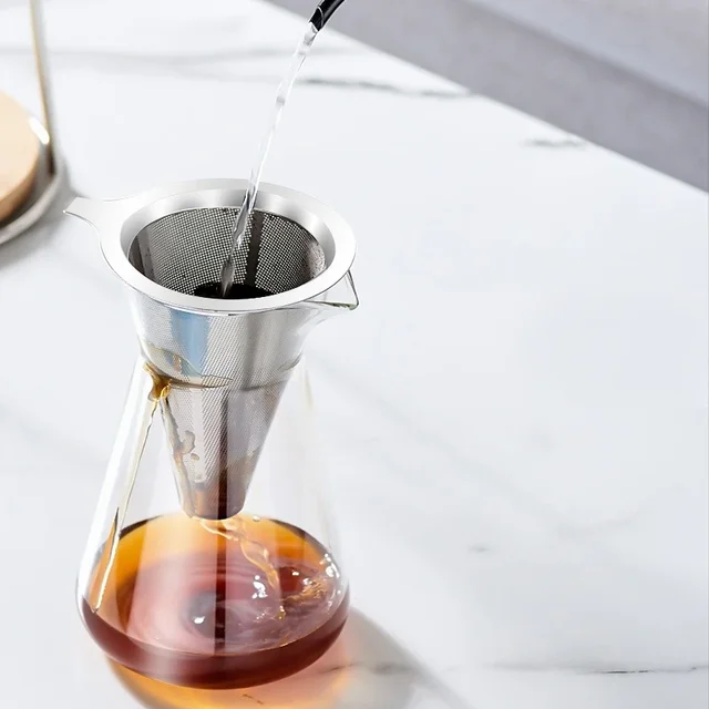 Ice Drop French Press Coffee Pot Glass Handmade Extraction Pot Transparent Drip-type Coffee Maker Coffeeware Teaware 2