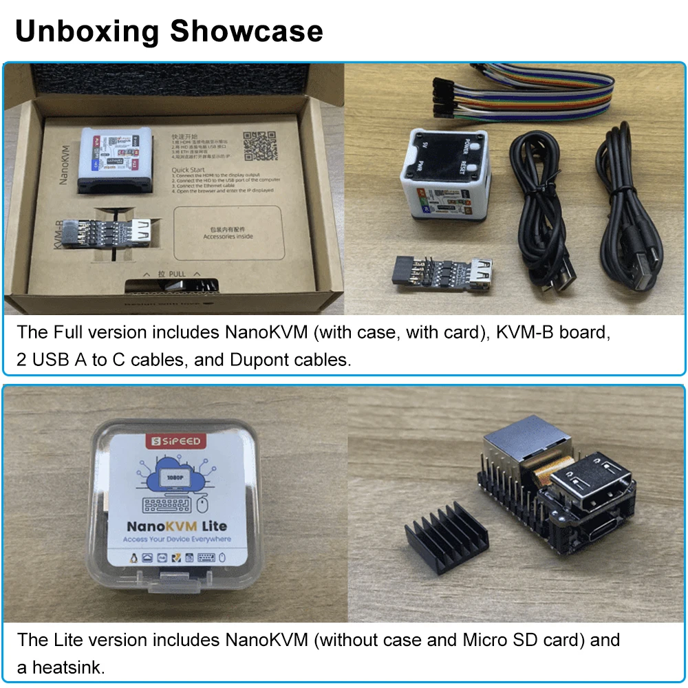 新品未使用品 Sipeed NanoKVM FULL Sipeed NanoKVM Remote OS Mini KVM HDMI RISC-V Control