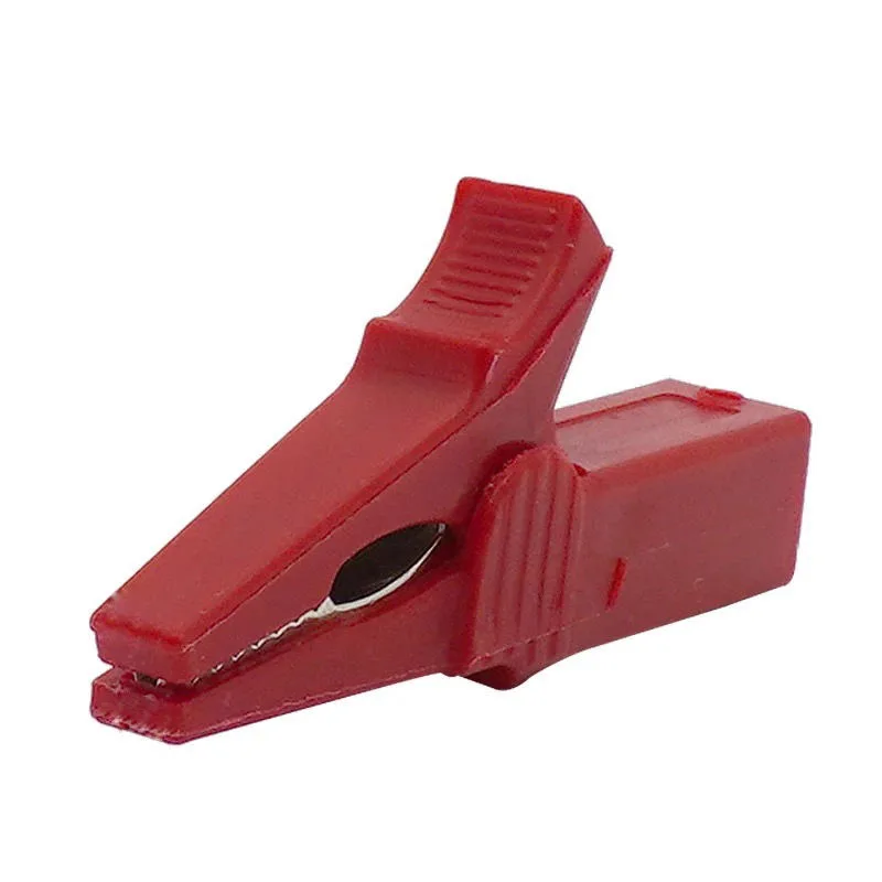 2PC Insulated Crocodile Clips Electrical Battery Connectors 5A Mini Alligator Test Clips For Stereo Application Power Terminal