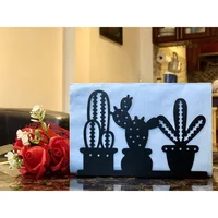 Napkin holder:Independent Tissue Dispenser/Bracket;Family Kitchen Restaurant Picnic Party Wedding Etc Table Napkin Holder/Galvan 2