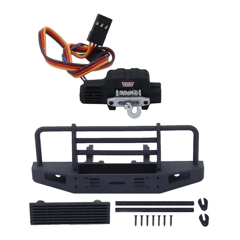 

Нейлоновый передний бампер с лебедкой для TRX4M Defender 1/18 RC Crawler Car Замена
