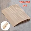 Kraft Paper Chopsticks Set Disposable Chopsticks Set Paper Bag Knife Fork Spoon Tableware Set Packing Bag Individual Packing 1