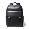 New Genuine Leather Backpack, Men's Large-Capacity Top-Layer Cowhide Wheeled Travel Backpack 4