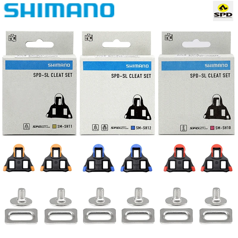 

Shimano SPD SL Cleat Set SM SH10 SH11 SH12 SH51 SH56 Set Road Bike SH51 SH56 MTB Self-locking Plate Float Bike Cleats Original