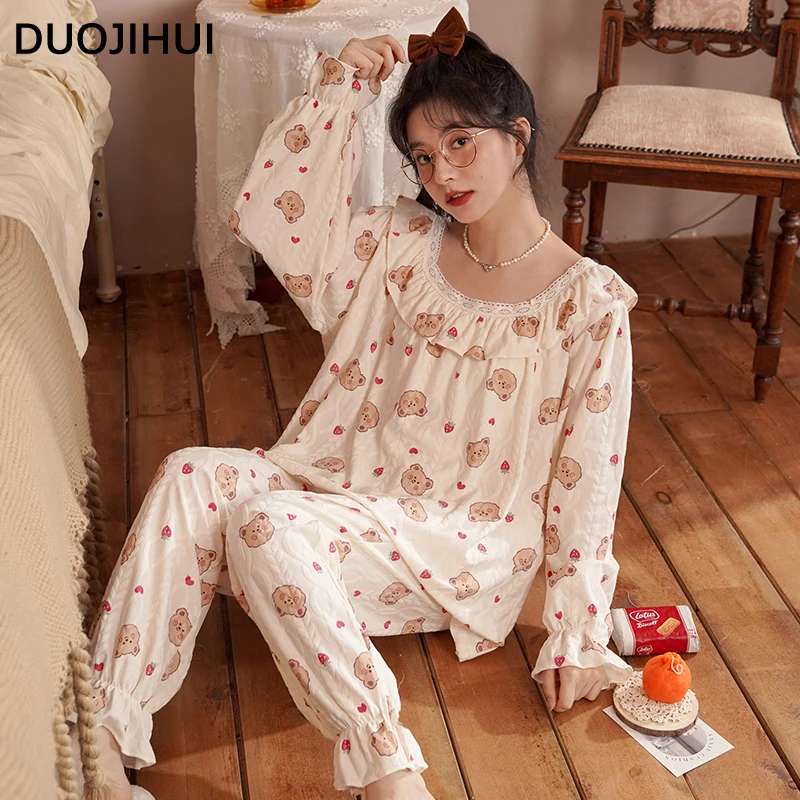 Рисунок 4 - DUOJIHUI милый шикарный принт Повседневный