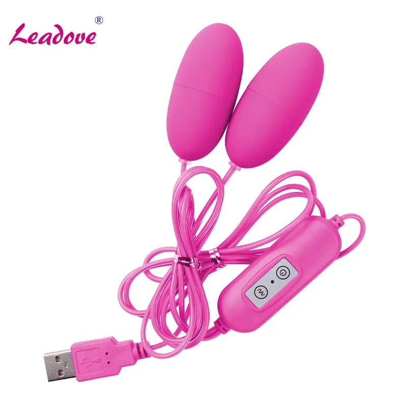 

USB Double Vibrating Eggs 12 Frequency Multispeed G Spot Vibrator Single/Double Toys for Women Adult Products Waterproof