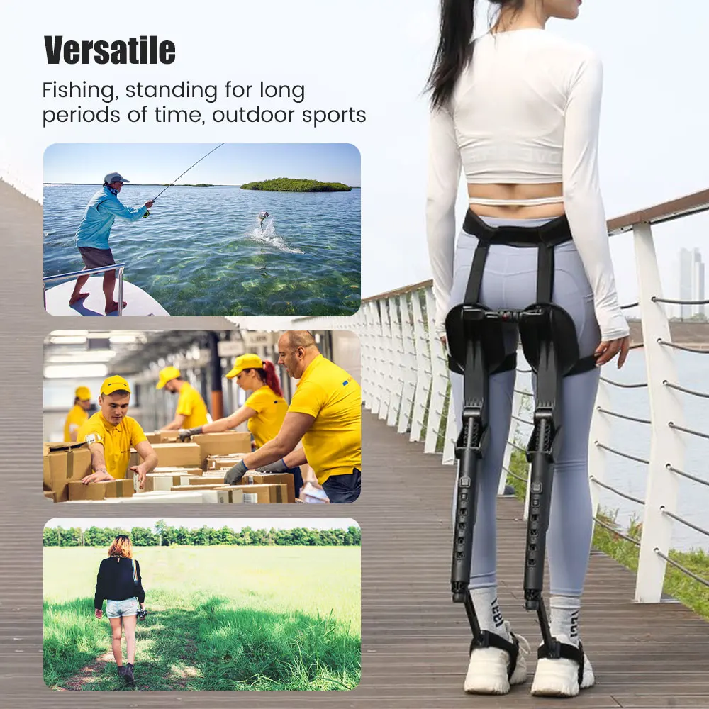 Wear a seat, portable stool, foldable portable walking chair, suitable for the elderly, correct sitting posture, outdoor sports