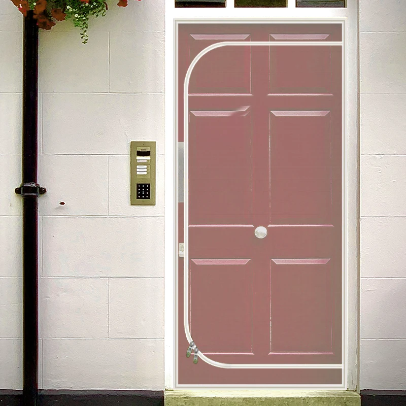 דלת מסך חתול חסין כבד חיית מחמד עם רוכסן כדי למנוע כלבים וחתולים