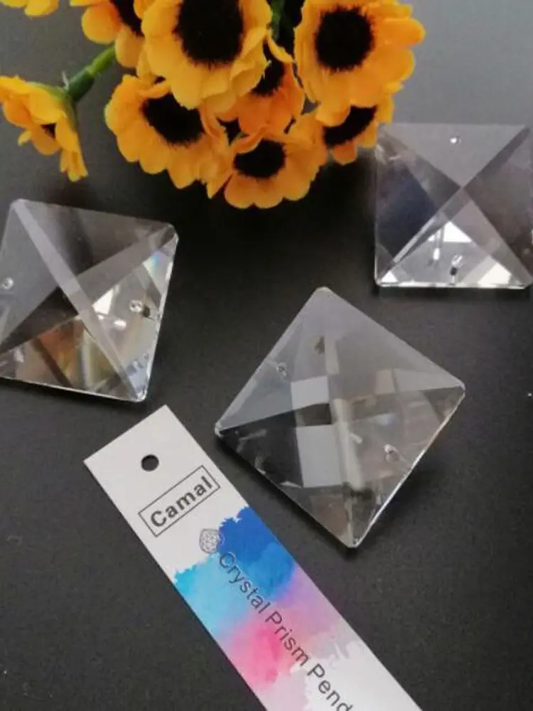 14/16/18/20/22mm Crystal Loose Square Beads Pendant Prisms Lamp Lighting Chandelier Part Hanging Home Decor 10pcs crystal beads chandelier crystal drops