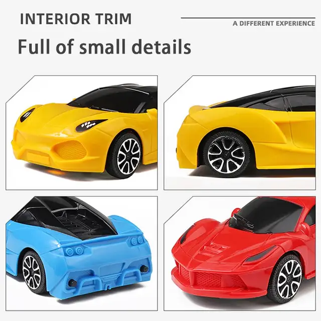 1PC Simulation Remote Control Car Random Color Model Electric 2-way Rc Sports Car Toy For Boys Girls Birthday Gifts Random Color 4