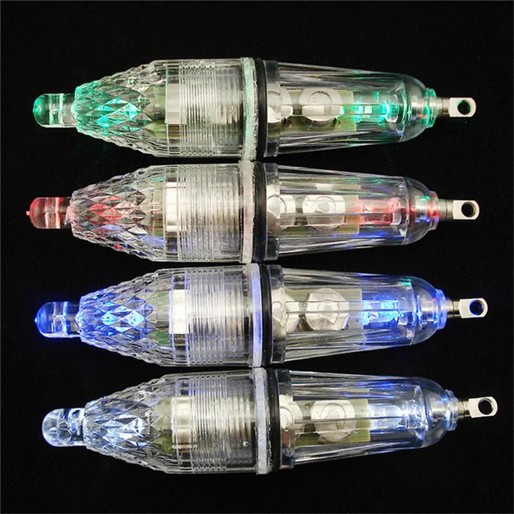 Deep Drop Underwater Fish Attracting Lure LED Fishing Flash Light Bait 10Pcs/lot 12cm underwater light