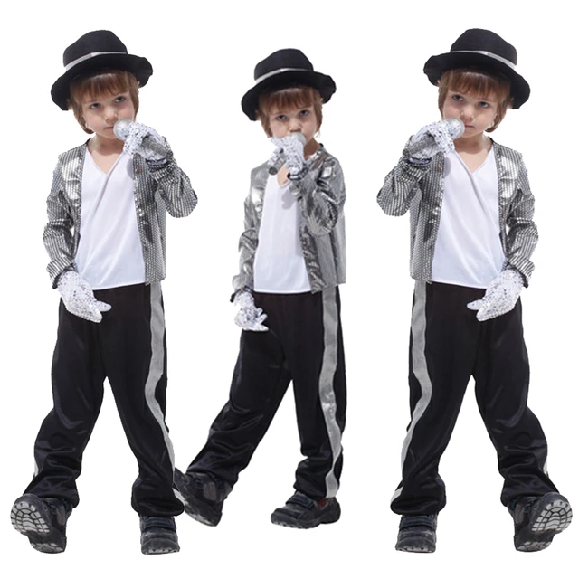 RARE MJ Michael Jackson Thriller Bambini Bambini Costumi Giacca Regalo  Perfromance Fan Festa di Compleanno di Halloween Costume Di Natale -  AliExpress