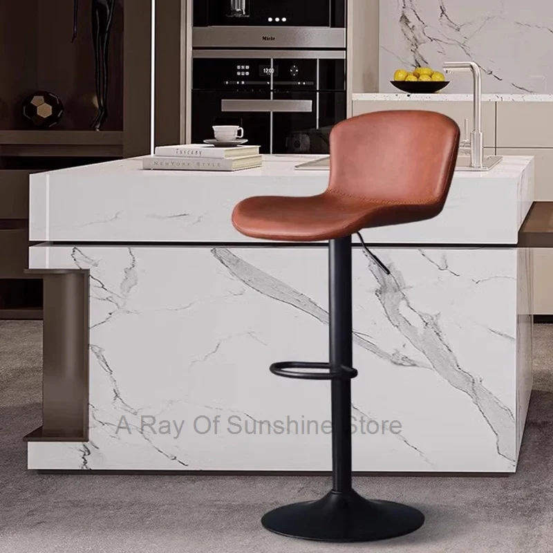 

High Bank Reception Stools Kitchen Bar Ergonomic Rotating Cafe Nordic Stools For Kitchen Bar Plastic Stuhl Garden Furniture WZ