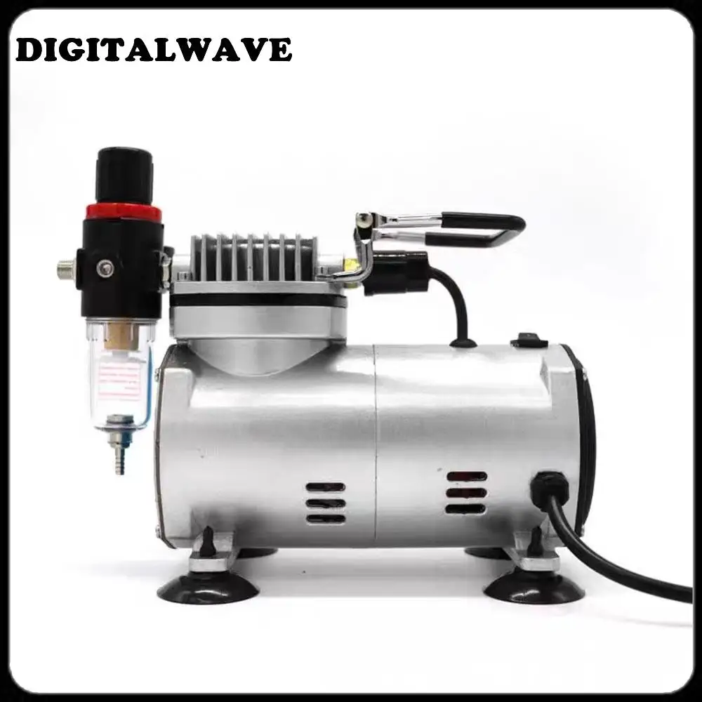TC-208 Mini Air Compressor 220V Ultra Quiet Oil-free Vacuum Pump Fully Enclosed Jet Pump Air Compressor Tool