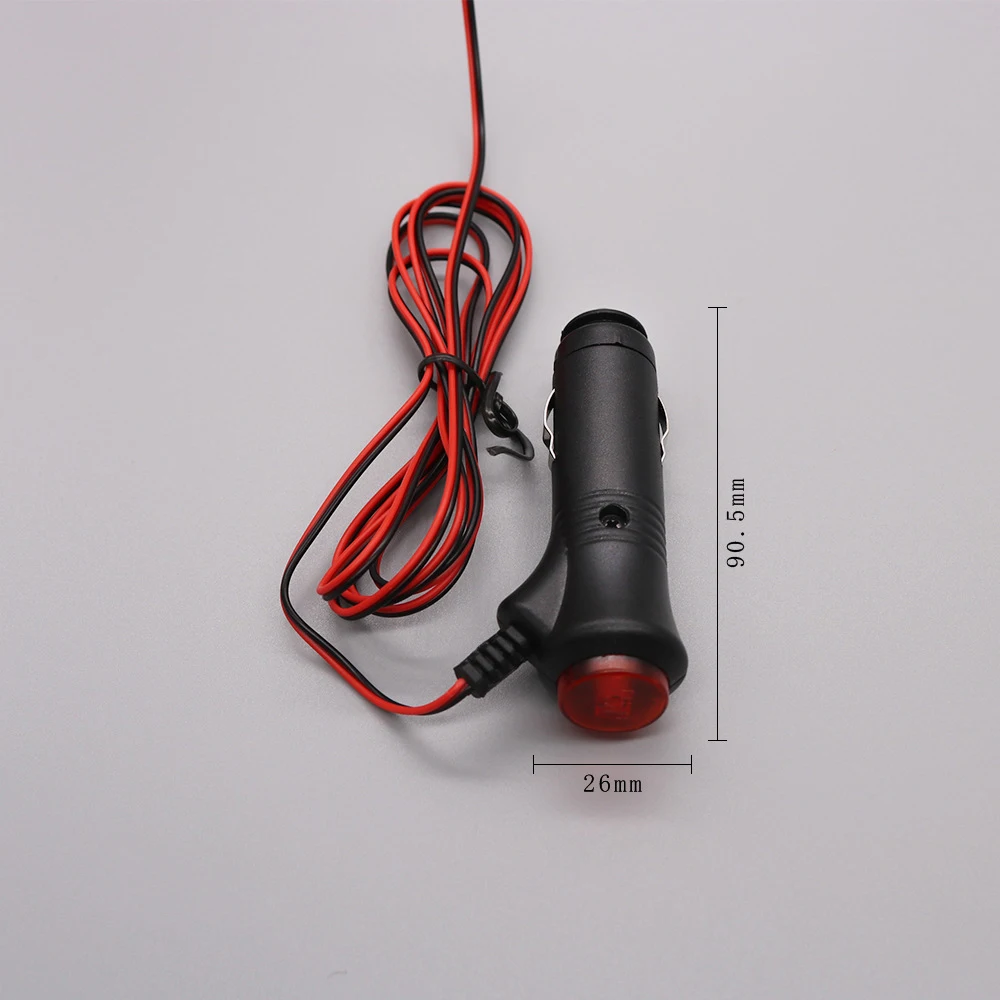 Car Cigarette Lighter Plug with Switch Fuse 12V Universal Automobile Cigar Lighter Socket Splitter Plug Car Interior Accessories 4