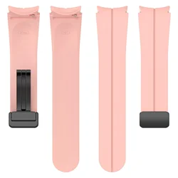 Versatile 20mm Silicone Watch Band - Premium Replacement Strap for Watch 6 Classic 43mm (Pink B)
