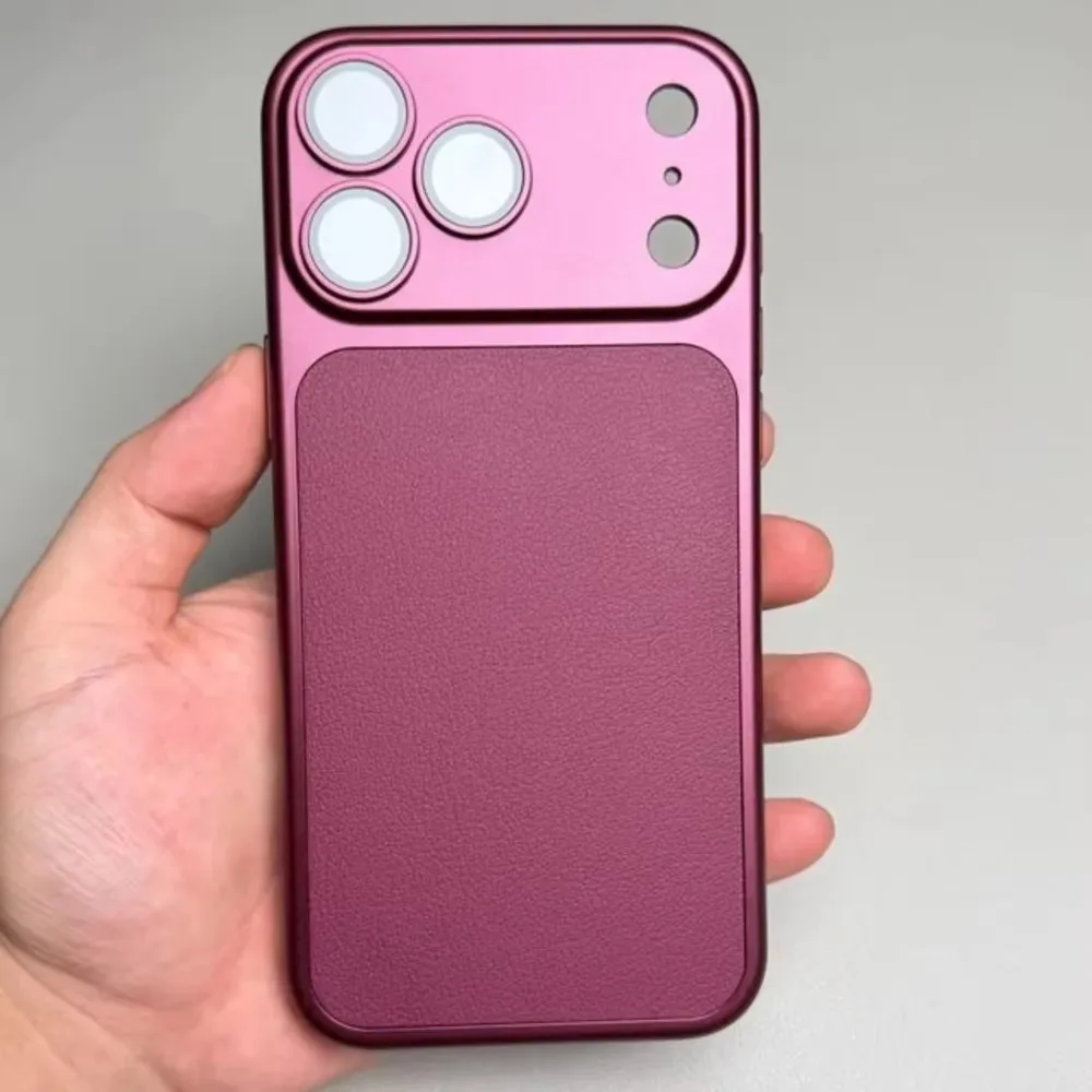 Elegant PU Leather Soft Case with Air Lens Film Cover - Imitate Upgrade Series