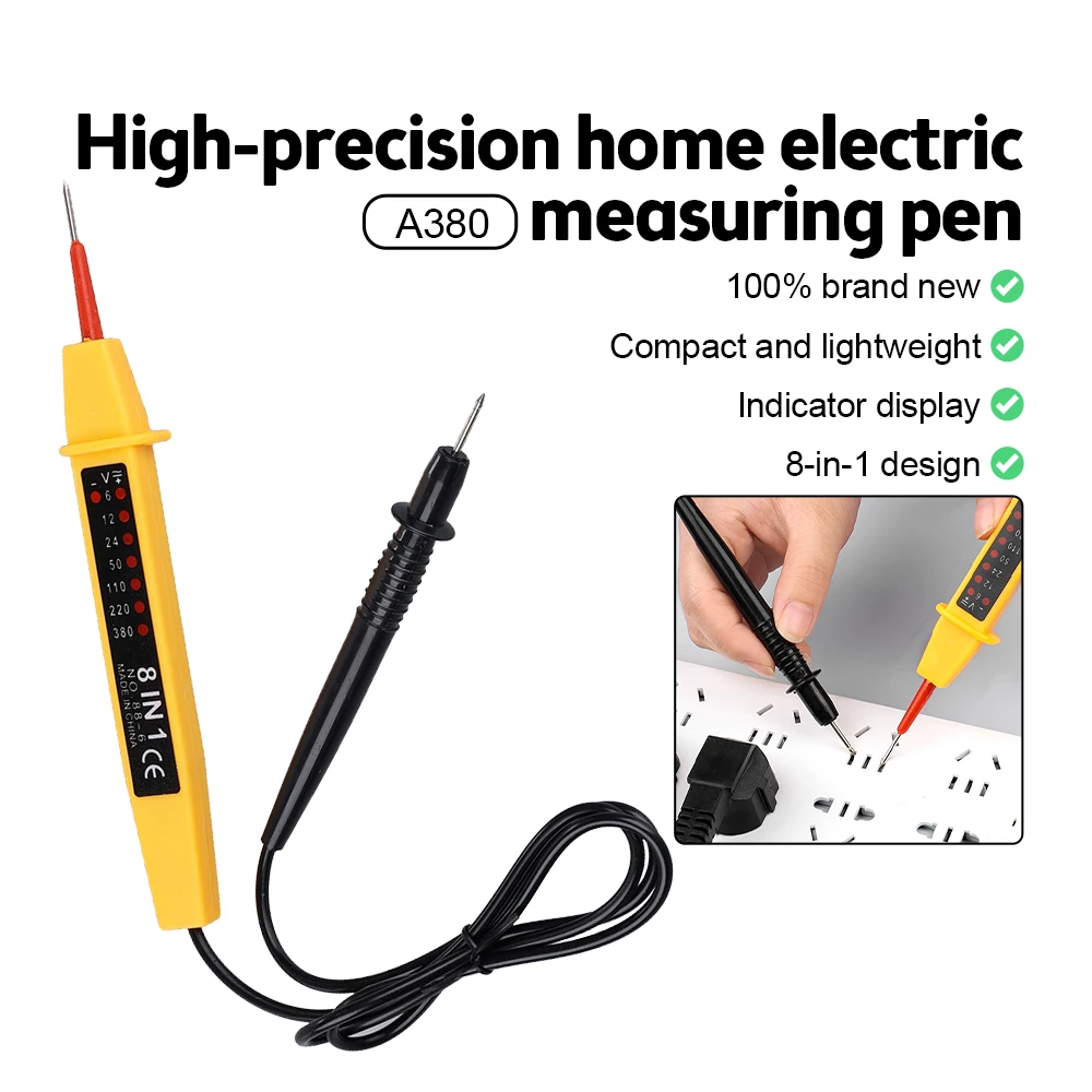 Multi-Functional Voltage and Circuit Detector Pen for Home Electrical Inspection