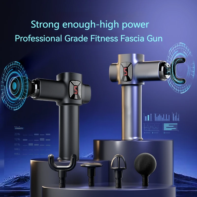 

Maxi Charging Fascial Gun Vibration Massage Machine Muscle Relaxation Neck And Back Compression Massager Portable Fitness Device