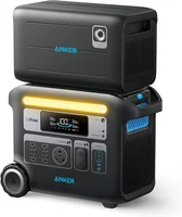 SOLIX F2000 Portable Power Station, PowerHouse 767 and 760 Expansion Battery, 4096Wh LiFePO4 Battery with 4 AC Outlets Up 1