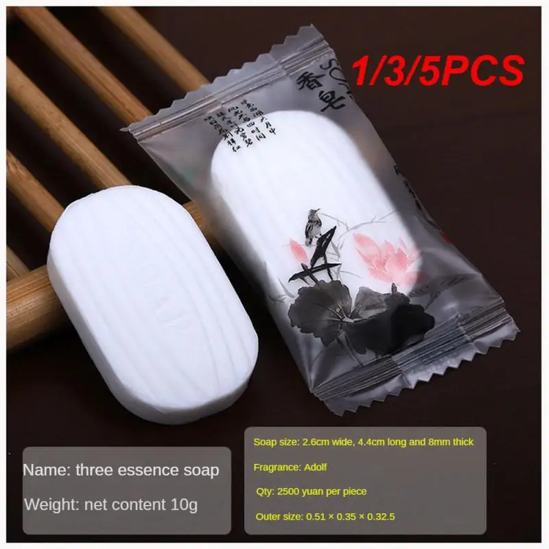 

1/3/5PCS Scented Soap Homestay Soap Easy To RinseHotel Small Soap Disposable Small Soap Adolf Fragrant Disposable Soap Small