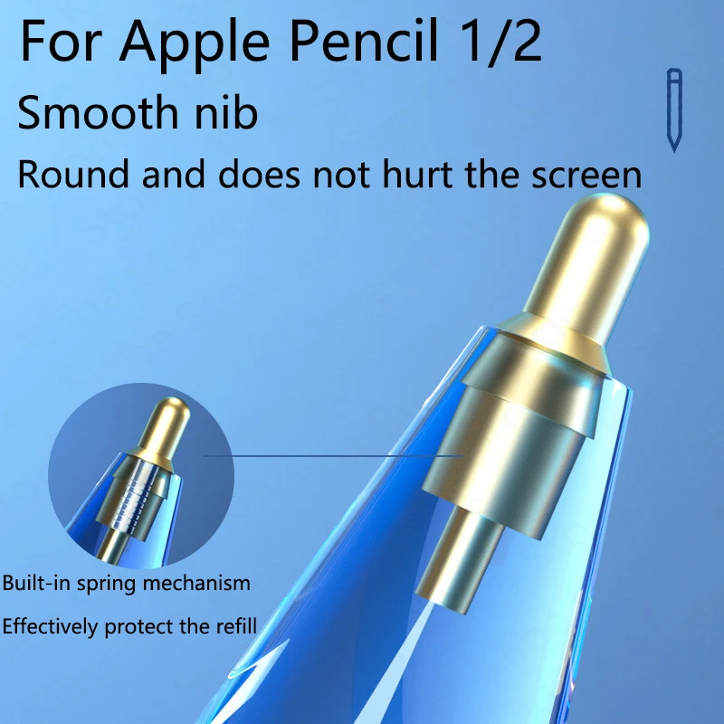 Nib Transparente para Apple Pencil Substituição 1ª e 2ª Geração 1ª e 2ª Geração Nova Dica - Imagem 6