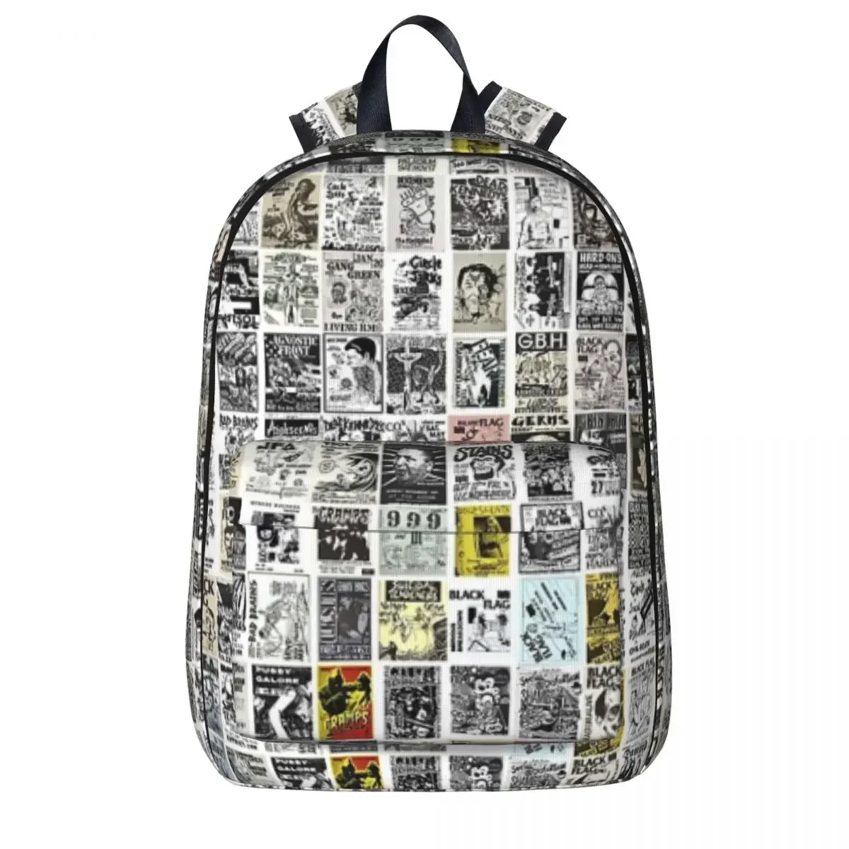 

Винтажные рюкзаки с флайерами в стиле панк-рок, Студенческая сумка для книг, сумка на плечо, рюкзак для ноутбука, модный дорожный рюкзак, детская школьная сумка
