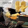 1 Pair Work Gloves Soft Sheepskin Leather Driver Hunting Driving Farm Garden Welding Security Protection Safety Mechanic Gloves 4