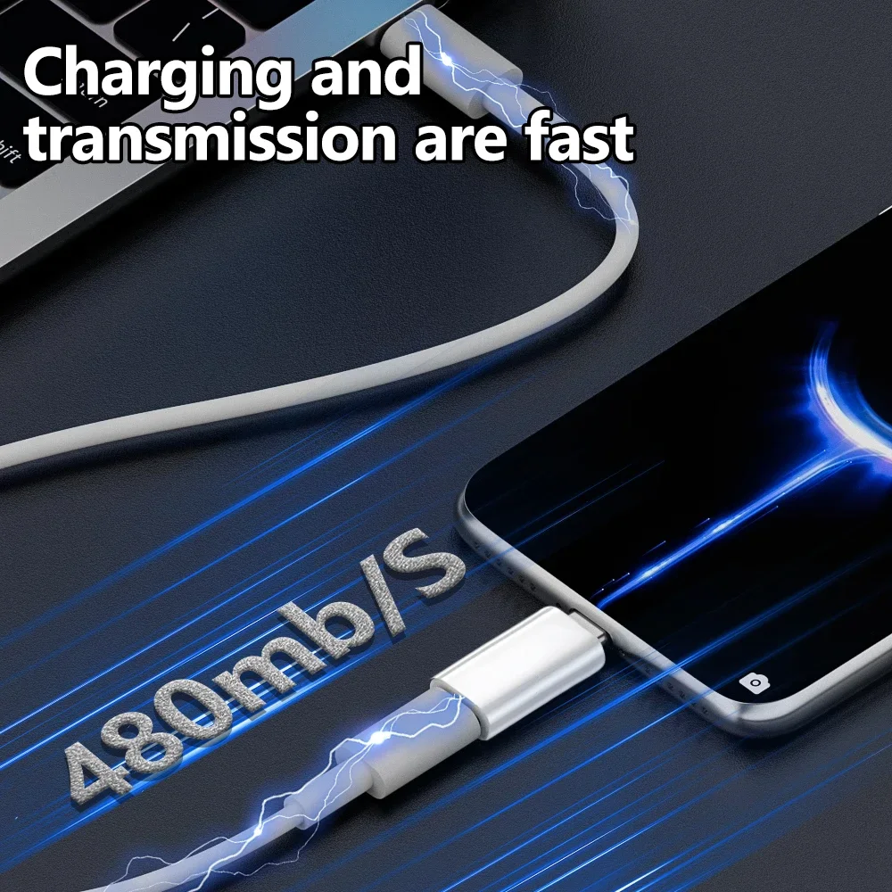 Lightnning To USB C Adapter Fast Charging Converter Data Transfer Connector for IPhone 16 15 Pro Max Ipad IOS Samsung Google