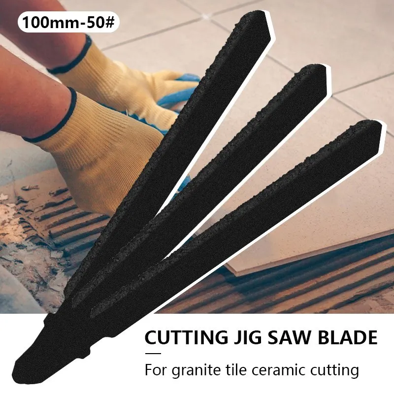 Hampton jig sägeblatt 4 zoll grit 50 t-schaft diamant jig sägeblatt zum schneiden marmor stein granit fliesen keramik schneidwerk zeug – Detail 1