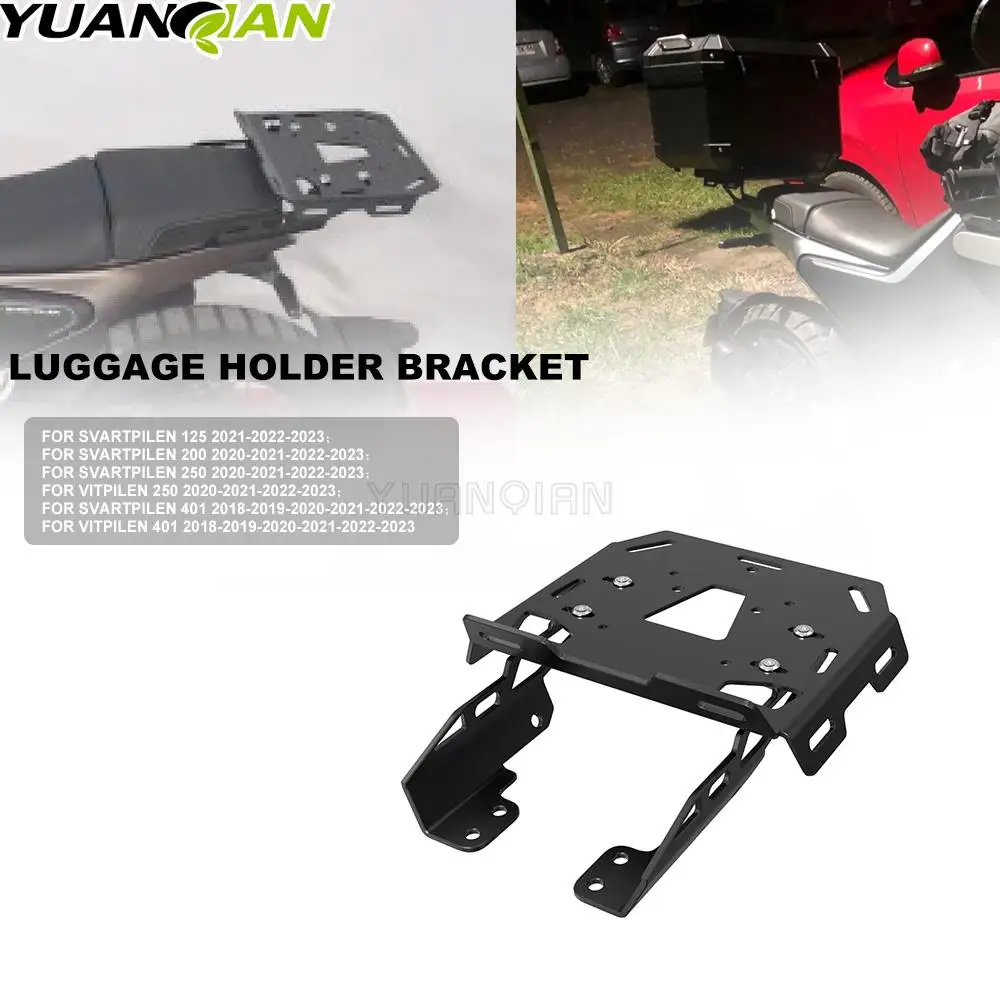 

Rear Luggage Fender Fit For Husqvarna Svartpilen 125 200 250 401 Vitpilen 401 Luggage Rack Cargo Saddlebag Holder Shelf Bracket