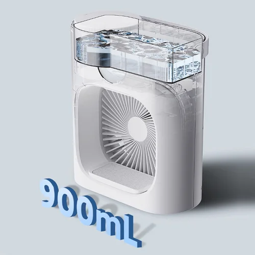 Youpin Xiaoda 스마트 에어 팬 데스크탑 쿨러 팬, 휴대용 분무 수냉 팬, 900ml 물 탱크 공기 냉각 팬, 가습기 4
