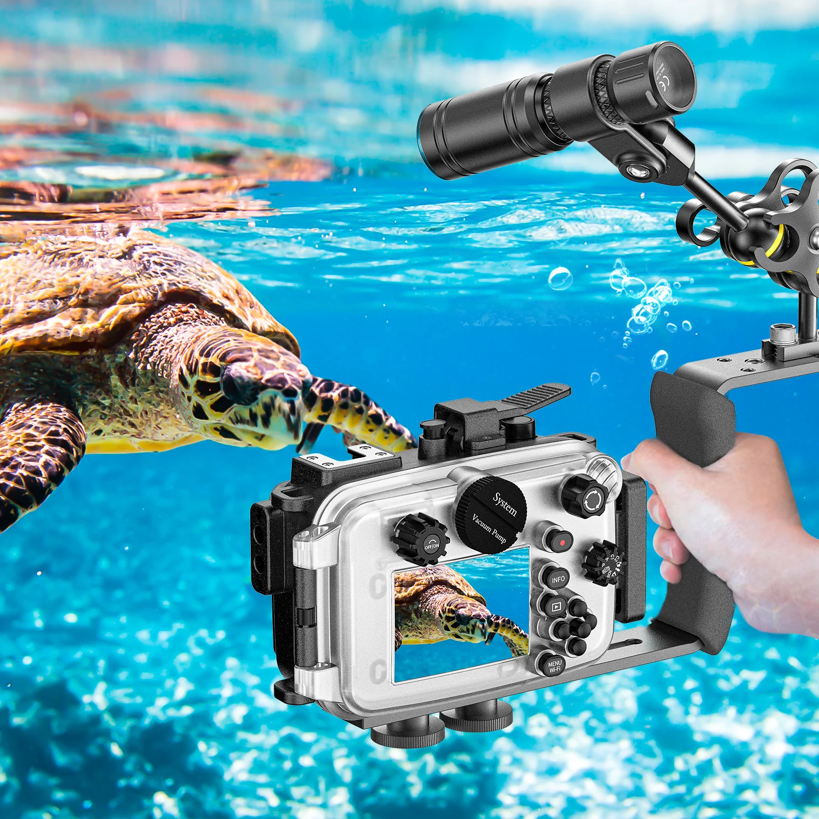 Seafrogs スキューバダイビングカメラケースカバーオリンパス TG