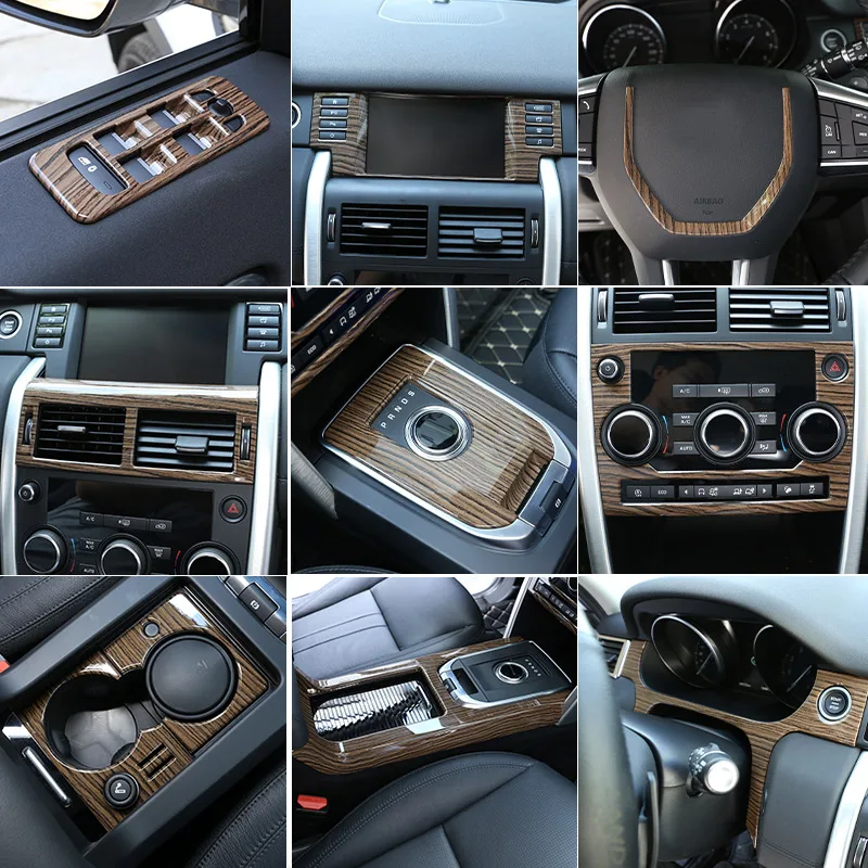 Abs Sands Wood Grain Style Car Interior Moulding Trim Kit Per Land Rover Discovery Sport 2015-2019 Accessori