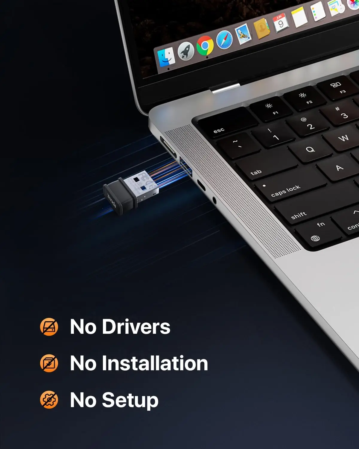 텐다 WIFI 6 USB 어댑터 AX300 네트워크 카드 미니 USB 동글 2.4GHz 802.11AX 무선 동글 리시버 윈도우 7/10/11 드라이브 프리