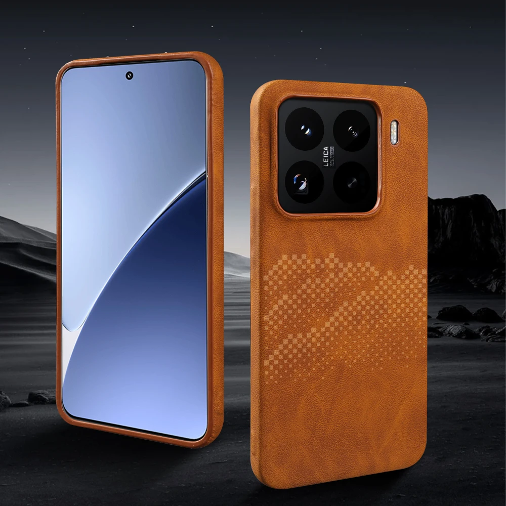 Leather Shockproof Bumper Case - Premium Protective Cover