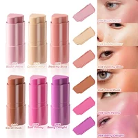 Blush Stick 3 in 1 Makeup Long-Lasting Waterproof Simple High-End Lip Cheek Tint High Pigment Hydrating Pink Blusher Wholesale 2