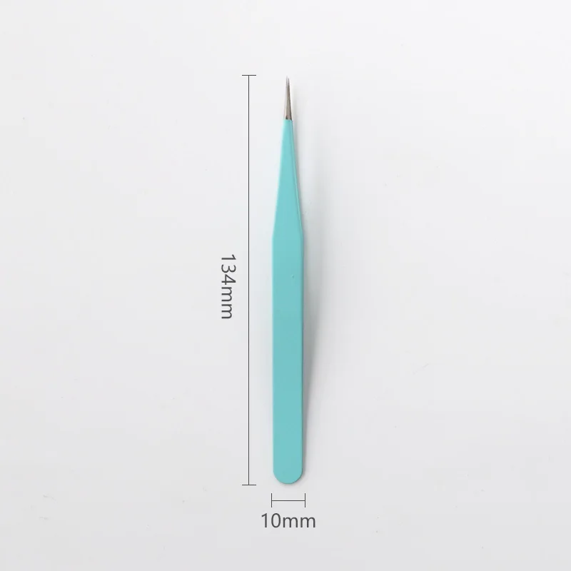 Colored Anti-static Steel DIY Tweezers Tools Straight Head Curved Head Albums Scrapbooking Material Craft Tool School Stationary 