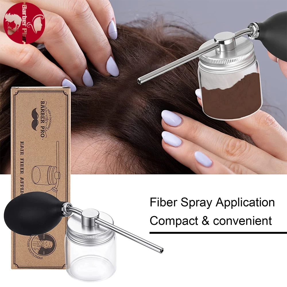 

Fine Mist Powder Spray Bottles Refillable Dry Glitter Pump Dispenser Bottle Professional Natural Hair Loss Concealer Sprayer