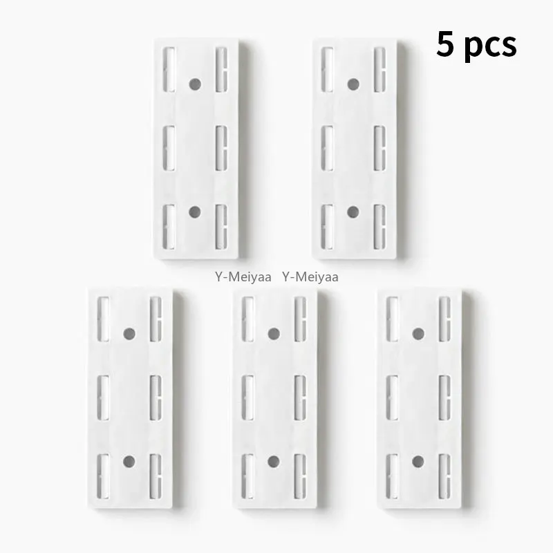 Self-Adhesive Desktop Socket Fixer Cable Organizer Wall Hanging Plug-in Removable Fixer Home Office Accessories 6