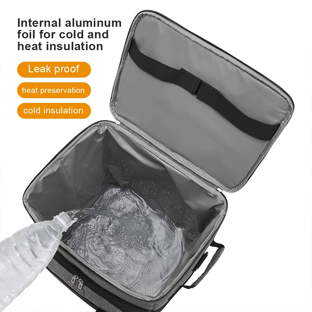 Home & Garden Storage Box with Wheels Thermal Luggage Cooler 35L Camping Organizer Moving Box Collapsible Storage Container