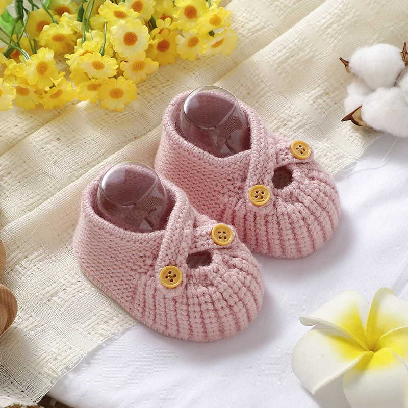 Infant Baby Shoes Knit Newborn Boy Girl Footwear Fashion Breathable 0-18M Toddler Clothes Accessories Super Soft First Bed Boots baby girl shoes